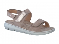 Chaussure mobils mocassins modele constance taupe clair